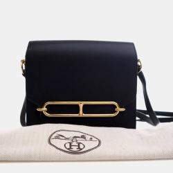 Pre Owned Hermes Noir Evercolor Mini Roulis 18
