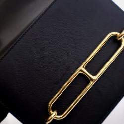 Pre Owned Hermes Noir Evercolor Mini Roulis 18