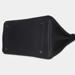 Pre Owned حقيبة هيرمس بيركين 35 توغو سوداء إكسسوار ذهبية