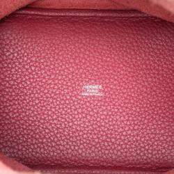 مملوكة مسبقًا Hermes Red Clemence Picotin Lock 18