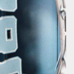 Pre Owned Hermes 2014 Blue Jean Epsom Leather Birkin 25