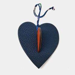 Pre Owned Hermes Blue Leather Petit H (Petit Hache) Bag