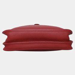 مملوكة مسبقًا Hermes Red Leather Evelyne 29 Bag
