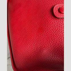 مملوكة مسبقًا Hermes Red Leather Evelyne 29 Bag