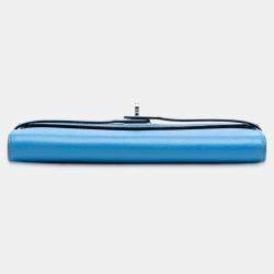 مملوكة مسبقًا Hermes Blue Epsom Kelly Longue Wallet