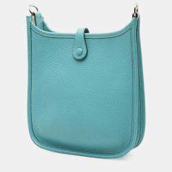 Pre Owned هيرميس أزرق كليمنس إيفلين أمازون صغيرة جدًا