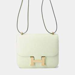 Pre Owned Hermes Constance3 Miroir Vert Fizz Epsom Size Mini