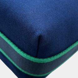 مملوكة مسبقًا Hermes Brid A Black Marine Canvas Size Pm