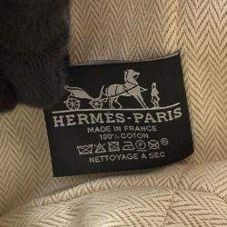 مملوكة مسبقًا Hermes Brid A Black Marine Canvas Size Pm