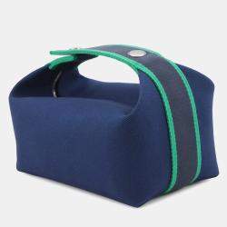 مملوكة مسبقًا Hermes Brid A Black Marine Canvas Size Pm