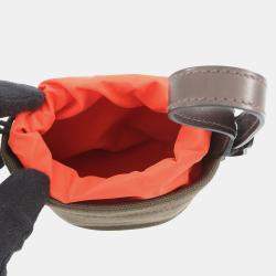 مملوكة مسبقًا Hermes Dog Treats Pouch On The Go Khaki/ Feu Coating Canvas