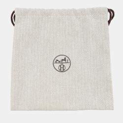 مملوكة مسبقًا Hermes Dog Treats Pouch On The Go Khaki/ Feu Coating Canvas