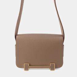 Pre Owned Hermes Geta Etoupe Chevre Myzore Goatskin