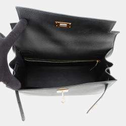 مملوكة مسبقًا Hermes Outside Kelly Black Epsom Size 28