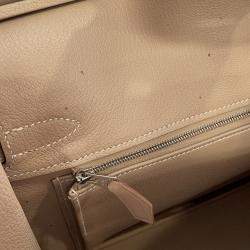 Pre Owned Hermes Birkin Argile Tadelakt Leather Size 30