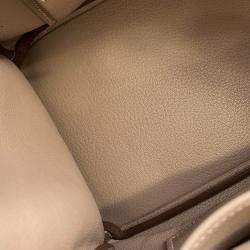 Pre Owned Hermes Birkin Argile Tadelakt Leather Size 30