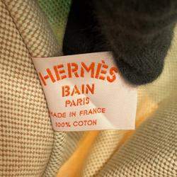 مملوكة مسبقًا Hermes Escale  La Plage Beach Bag Gold/Multicolor Toile H