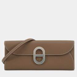 Pre Owned Hermes Mylon Togo Etoupe Epsom