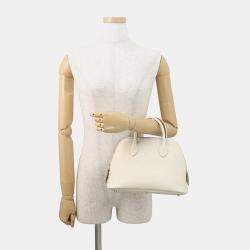 مملوكة مسبقًا Hermes Bolide 1923 Tricolor Craie/Mauve Pale/Gold Epsom Size 25