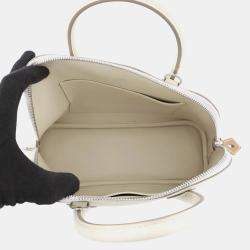 مملوكة مسبقًا Hermes Bolide 1923 Tricolor Craie/Mauve Pale/Gold Epsom Size 25