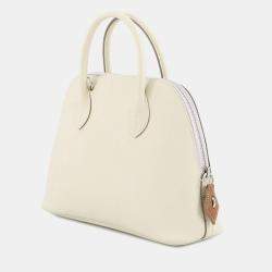 مملوكة مسبقًا Hermes Bolide 1923 Tricolor Craie/Mauve Pale/Gold Epsom Size 25