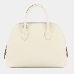 مملوكة مسبقًا حقيبة هيرمس بوليد 1923 ثلاثة ألوان كراي/موف فاتح/ذهبي إيبسوم حجم 25