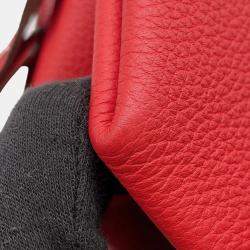 Pre Owned Hermes Opli Rouge Coeur Taurillon Nobillo Size 24