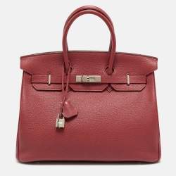 مملوكة مسبقًا حقيبة هيرمس بيركين 35 جلد إبسون إيتان إكسسوار مطلي بلاديوم