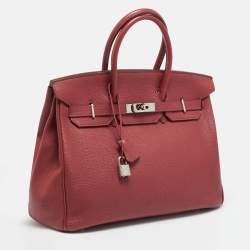 مملوكة مسبقًا حقيبة هيرمس بيركين 35 جلد إبسون إيتان إكسسوار مطلي بلاديوم