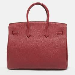 مملوكة مسبقًا حقيبة هيرمس بيركين 35 جلد إبسون إيتان إكسسوار مطلي بلاديوم