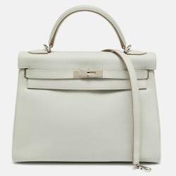 مملوكة مسبقًا حقيبة هيرمس  كيلي ريتورن 32 جلد كليمنس فيرت فيرون إكسسوار مطلي بلاديوم