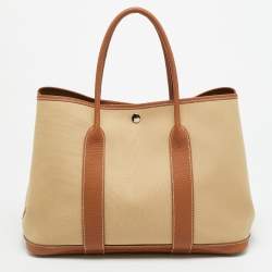 مملوكة مسبقًا حقيبة هيرمس "جاردن بارتي 36" جلد نيجوندا برتقالي توت