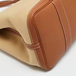 مملوكة مسبقًا حقيبة هيرمس "جاردن بارتي 36" جلد نيجوندا برتقالي توت