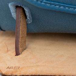 Pre Owned Hermes Blue, Brown Toile Herbag Zip 39