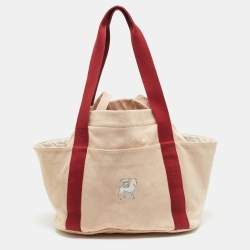 مملوكة مسبقًا Hermes Cabriole Terracotta  H Canvas Nappy Bag