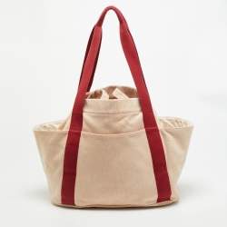 مملوكة مسبقًا Hermes Cabriole Terracotta  H Canvas Nappy Bag