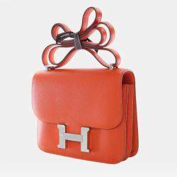Pre Owned Hermes Orange Mini Epsom Constance III 18