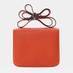 Pre Owned Hermes Orange Mini Epsom Constance III 18