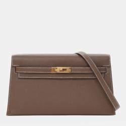 Pre Owned Hermes Brown Veau Madame Kelly Elan