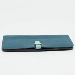 Pre Owned محفظة هيرمس دوغون ديو جلد توغو برتقالي