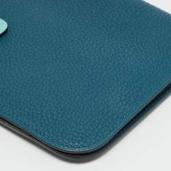 Pre Owned محفظة هيرمس دوغون ديو جلد توغو برتقالي