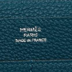 Pre Owned محفظة هيرمس دوغون ديو جلد توغو برتقالي