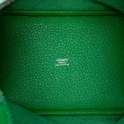 Pre Owned Hermes Green Clemence Picotin Lock 18