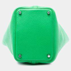 Pre Owned Hermes Green Clemence Picotin Lock 18