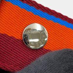 Pre Owned حقيبة هيرمس تول بريد أ برك بفيليون كبيرة بيج أحمر