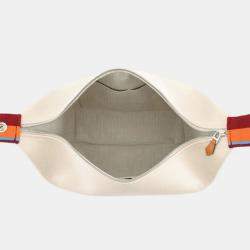 Pre Owned حقيبة هيرمس تول بريد أ برك بفيليون كبيرة بيج أحمر