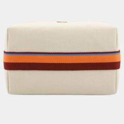 Pre Owned حقيبة هيرمس تول بريد أ برك بفيليون كبيرة بيج أحمر