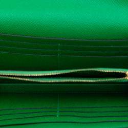 مملوكة مسبقًا محفظة هيرمس كيلي لونغ epsom خضراء