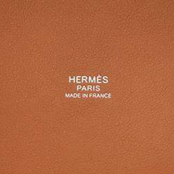 Pre Owned حقيبة هيرمس براون إتش قماش وسويفت كوفرتور كاريه بيكوتين لوك 18