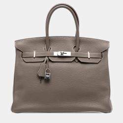 Pre Owned Hermes Brown Togo Birkin Retourne 35